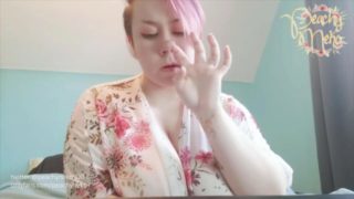 BBW with Huge Tits Picks Nose + Plays with Snot