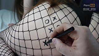  lost her pussy in tic-tac-toe. Cum inside - Deluxe_Bitch