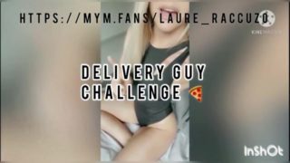 Laure Raccuzo - Francaise Salope vide les couilles du de pizza ! 100% réel