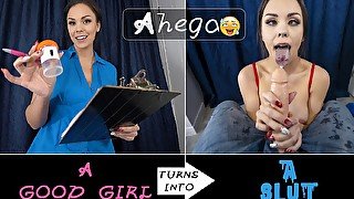 A good girl turns into a slut - Ahegao - ImMeganLive