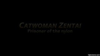 113 Catwoman Zentai Prisoner Of Nylon - Sex Movies Featuring Sexy Tights