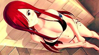 FAIRY TAIL ERZA SCARLET ANIME HENTAI 3D COMPILATION