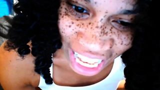 Slender Lightskin with Freckles Experimenting