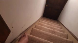 Amateur chubby girl pissing downstairs