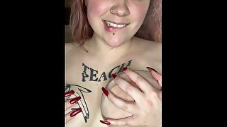 DIRTY TALK with ChiaraBadGirl ! Love my bigsize TITS