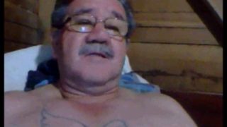 Hot sexy grandfather masturbating on webcam