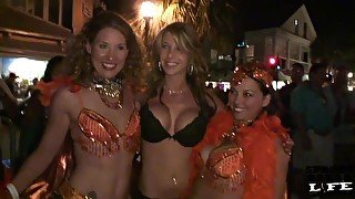 Following Super Hot Girl Around Fantasy Fest Key West - SpringbreakLife