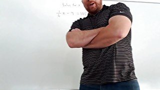 PERFECT BOOBS for math professor.  WATCH THE END!