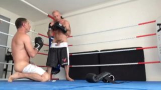 Hot sexy sparring with mate