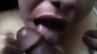 You look sexy with Black Dick and Cum in your mouth