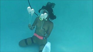 Underwater Self Bondage