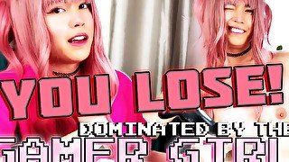 You lose! Dominated by the gamer girl