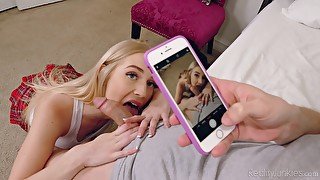 blonde Emma Straletto - Study Date - blowjob with cumshot