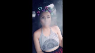 FIRST TIME PUBLIC FACE REVEAL Smoking Joint with Angelic Jada  