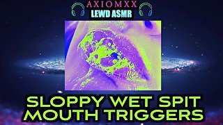 (LEWD ASMR) 10 Minutes Of Sloppy Wet Spit Mouth Sounds (MOUTH SOUNDS ONLY) ASMR Tingle Triggers JOI