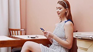 Courtesan with juicy tits helps client reach orgasm