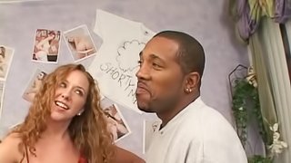 Sexy Redhead Gets Facial After A Hot Interracial Fuck