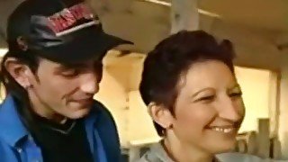 Brunette Farmer Lady Hairy Pussy