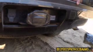 Russian amateur fucked deep on the truck and jizzed on