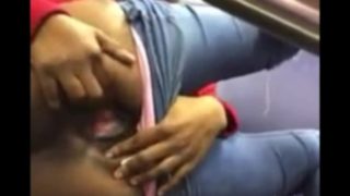 teen Thot On Train Showing Her Pussy