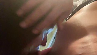 Sucking boyfriends dick while fiancé in other room