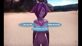 Monster Girl Island [Monthly Hentai game choice] Ep.14 hornet monster girl trapped in goo