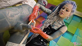 Two Latex Dominatrix Sissy Femdom Anal Fisting With Miss Flora And Lily Lu