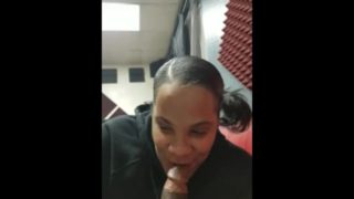 POV - Thick Redbone Sucks Kings BBC in Recording Studio 