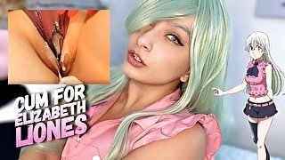 Elizabeth Liones cosplay babe doing ahegao faces, red light green light game, do you want to play??