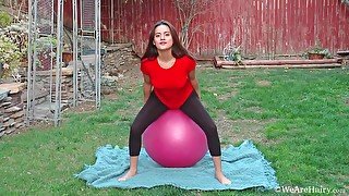 Outdoors Exercise And Masturbation With Selma Sins