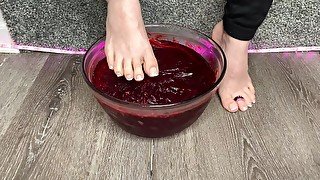 ASMR Gelatin Foot Play