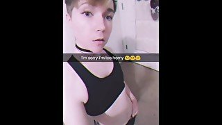 Trans Cutie Cums For Snapchat