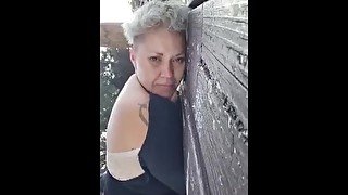 Causeway outdoor public fuck dogging hotwife hardcore spanking painal anal rough, slut screams.