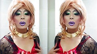 Sissy niclo sexy makeup smoking 4