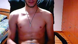 Handsome Greek Str8 Boy With Big Cock,Sexy Fit Ass On Cam