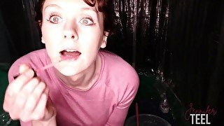 Irish Girl gets WAM with gunge in Pantyhose