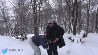 Student during ski lesson want to suck and fuck professor