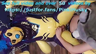 rubber slut Gets hard fucked