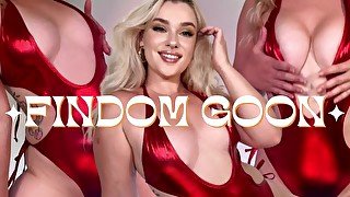 Red Shiny Bikini Worship Findom Tit Worship Goon JOI