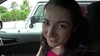 After You See Some Waterfals, Lily Sucks Your Cock In The Car - Lily Adams