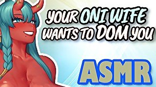 Interactive Roleplay ASMR - Your Oni Wife Wants To Dom You - F4M, Bondage, Powerbottom, Paizuri