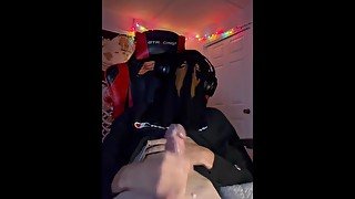 Masked Konig cosplay cums while masturbating(Loud Moaning)