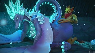 Gondar And Winter Wyvern - Ice Embrace (twitchyanimation)