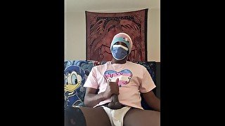 Ebony femboy nuts on your face