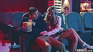 Movie Theatre Had Teen 18+ Couple Fucking Disburbing Old People Trying To Watch