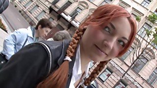 Inviting Shy Russian Redhead Alissa Rough Sodomy