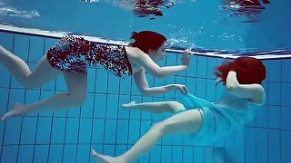 Big Titted Hairy And Tattoed teens 18+ In The Pool