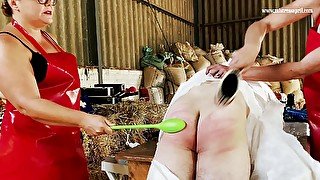 Dominatrix mistress April - just medical experiments from the milking barn