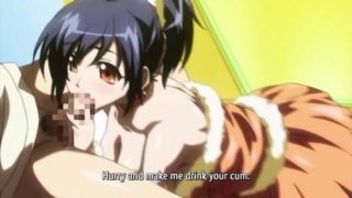 Big breasted hentai slut feeds her hunger for cock and cum