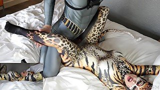 200 Nora Fox Cheetah fucked zentai leopard